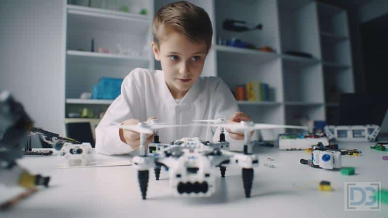 kid flying drones